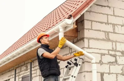 Pose et remplacement de gouttières à Veigné